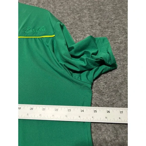 BURLEBO Green Polo Shirt with Yellow Accents - Picture 7 of 8